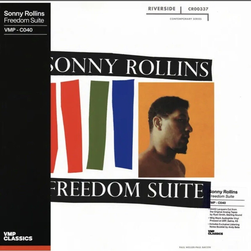 SONNY ROLLINS‎ 'Freedom Suite LP 180 NEW VMP Mono Oscar Pettiford Max Roach JAZZ